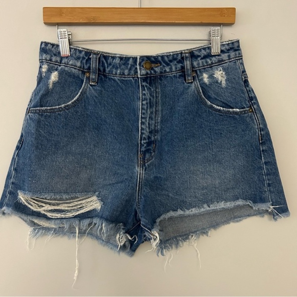 Rolla’s‎ Dusters High Rise Slim Distressed Jean Shorts